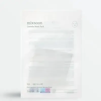mixsoon Centella Face Mask Pack (Donuk, Hassas ve Kuru Ciltler İçin Yatıştırıcı Maske)