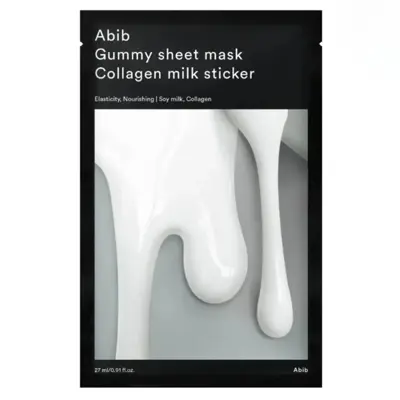 Abib Gummy Sheet Mask Collagen Milk Sticker (Yoğun Nemlendirici ve Elastikiyet Artırıcı Maske) 