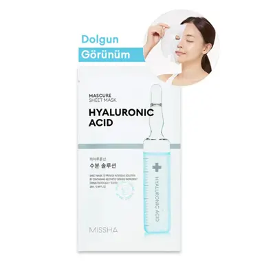 Missha Hyalüronik Asit İçerikli Nemlendirici Maske Mascure Hydra Solution Sheet Mask Hyaluronic Acid