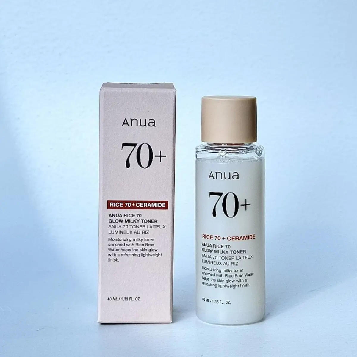 Anua - Rice 70+ Glow Milky Toner Leke Karşıtı, Canlandırıcı, Parlatıcı Pirinçli Süt Tonik 40 ml